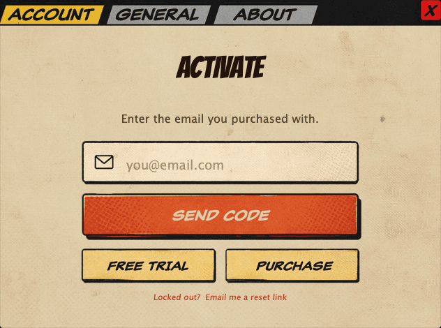 Drum Breaker Account screen with the Free Trial button beneath Send Code.